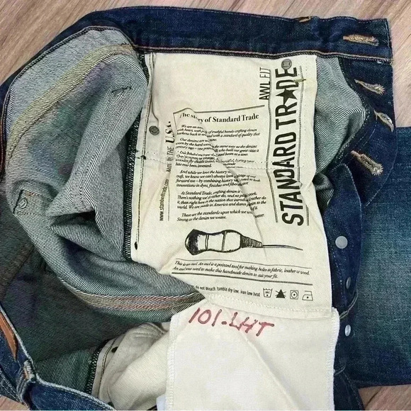 STANDARD TRADE AWL fit raw jeans - Picture 10 of 12
